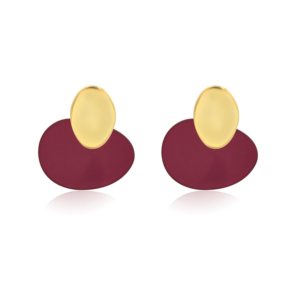 Round Resin Earrings